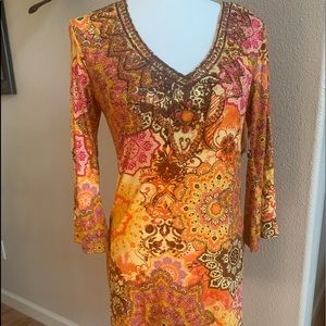 New Women’s Multi-Color Tunic w/beading!